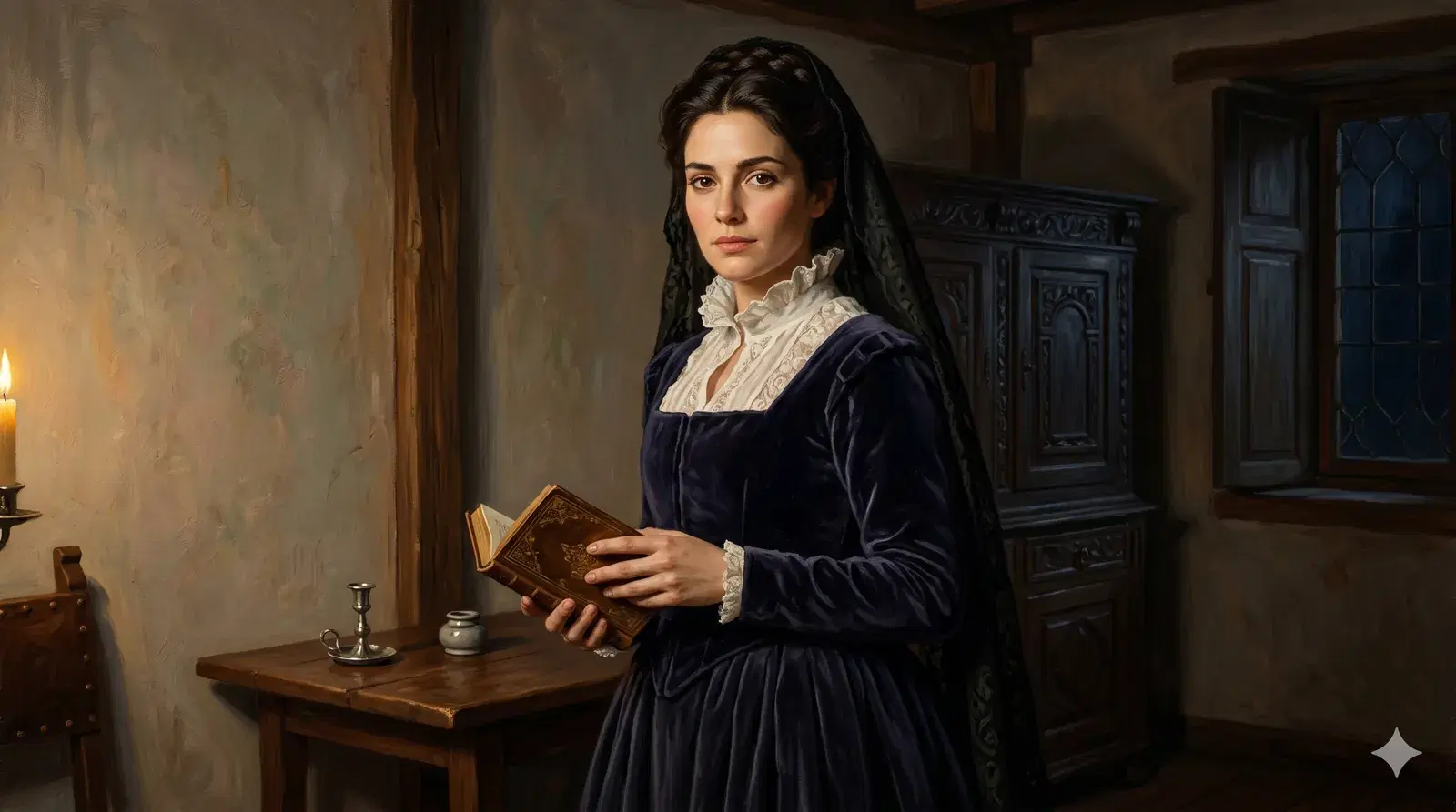 Portrait of Catalina de Miranda, 16th-century Sevillian woman tried by the Inquisition in El Tocuyo